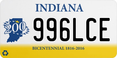 IN license plate 996LCE