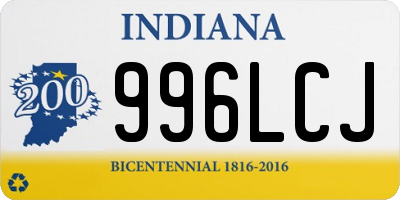 IN license plate 996LCJ