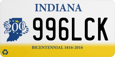 IN license plate 996LCK