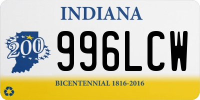 IN license plate 996LCW