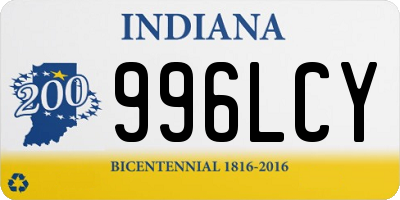IN license plate 996LCY