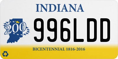 IN license plate 996LDD