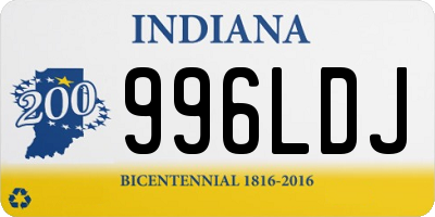 IN license plate 996LDJ