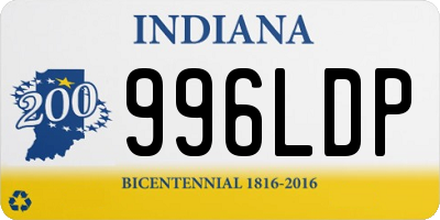 IN license plate 996LDP