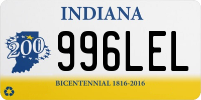 IN license plate 996LEL