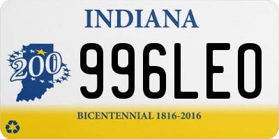 IN license plate 996LEO