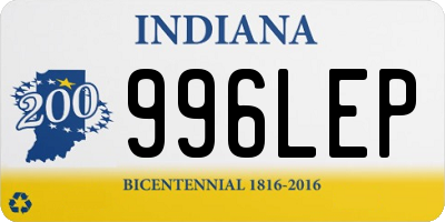 IN license plate 996LEP