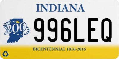 IN license plate 996LEQ