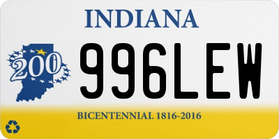 IN license plate 996LEW