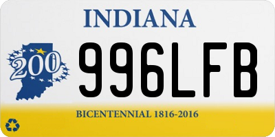 IN license plate 996LFB