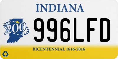 IN license plate 996LFD