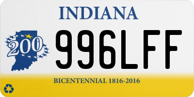 IN license plate 996LFF