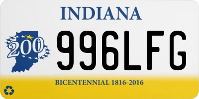 IN license plate 996LFG