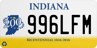 IN license plate 996LFM