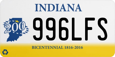 IN license plate 996LFS