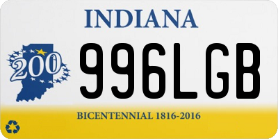 IN license plate 996LGB