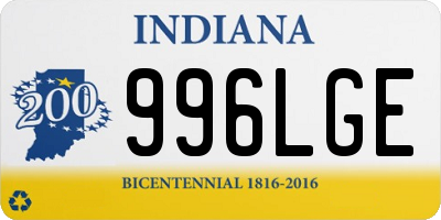 IN license plate 996LGE