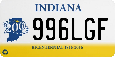 IN license plate 996LGF