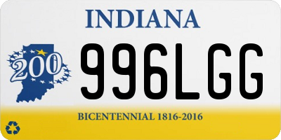 IN license plate 996LGG