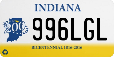 IN license plate 996LGL