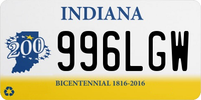 IN license plate 996LGW