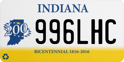 IN license plate 996LHC