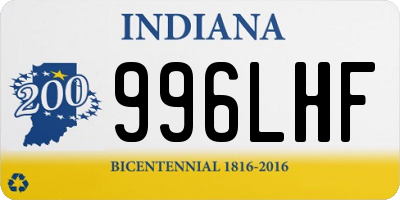 IN license plate 996LHF