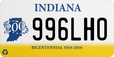 IN license plate 996LHO