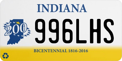 IN license plate 996LHS