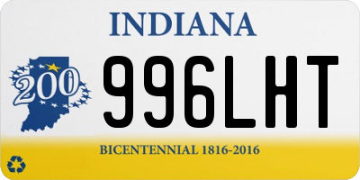 IN license plate 996LHT