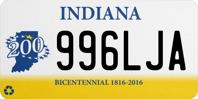 IN license plate 996LJA