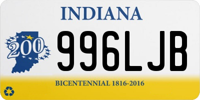 IN license plate 996LJB