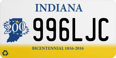 IN license plate 996LJC