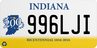 IN license plate 996LJI