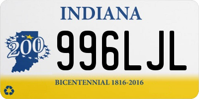 IN license plate 996LJL