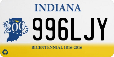 IN license plate 996LJY