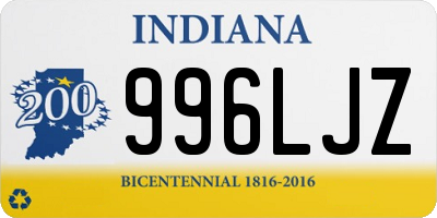 IN license plate 996LJZ