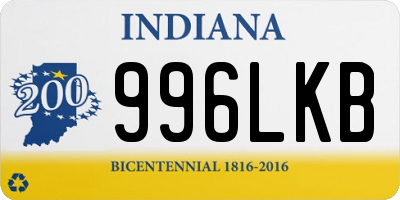 IN license plate 996LKB