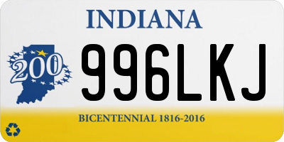 IN license plate 996LKJ