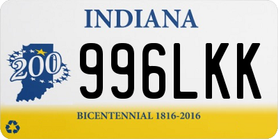 IN license plate 996LKK