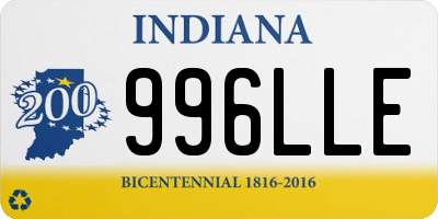 IN license plate 996LLE