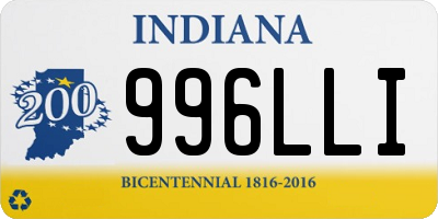 IN license plate 996LLI