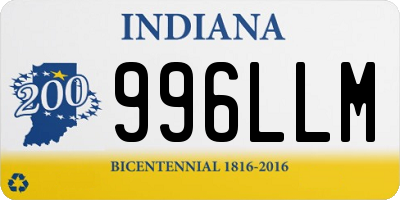 IN license plate 996LLM