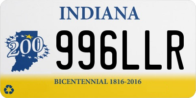 IN license plate 996LLR