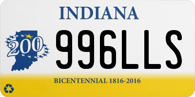 IN license plate 996LLS