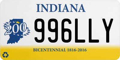 IN license plate 996LLY