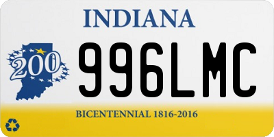 IN license plate 996LMC