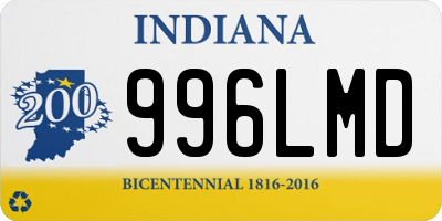 IN license plate 996LMD