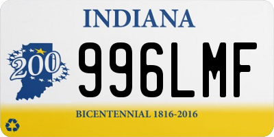 IN license plate 996LMF