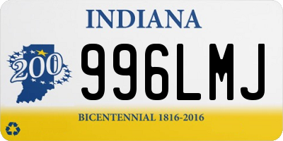 IN license plate 996LMJ